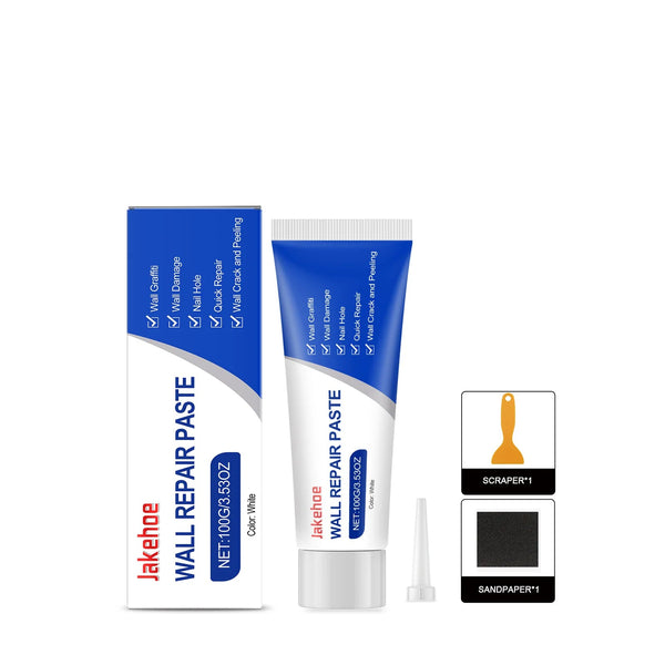 Drywall Repair Kit with Scraper Wall Hole & Crack Filling Paste Quick-Drying Mending Agent Mold Resistant Home Restoration Tool