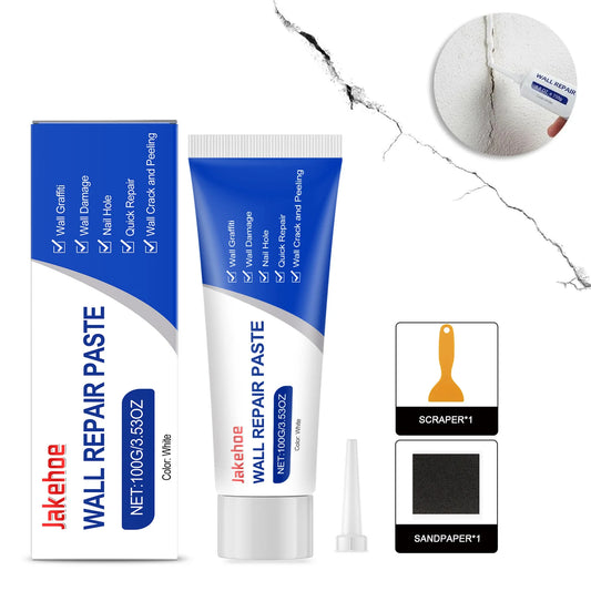 Drywall Repair Kit with Scraper Wall Hole & Crack Filling Paste Quick-Drying Mending Agent Mold Resistant Home Restoration Tool