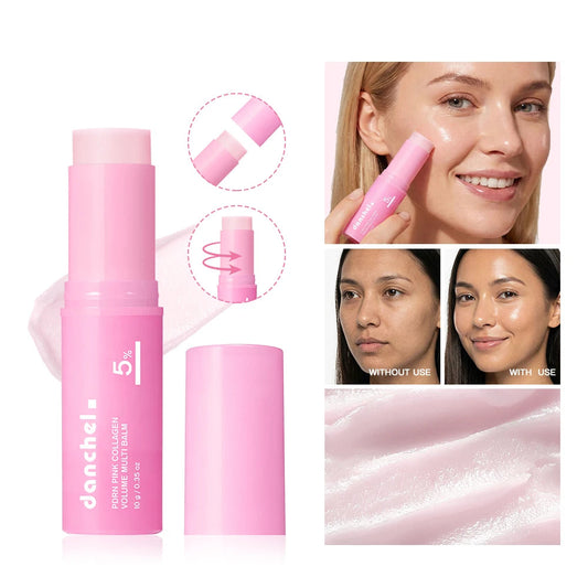 Collagen Moisturizing Cream Stick Hydrating Non-Greasy Instant Touch-Ups for Dewy Plump Skin Radiant Finish Korean Cosmetics